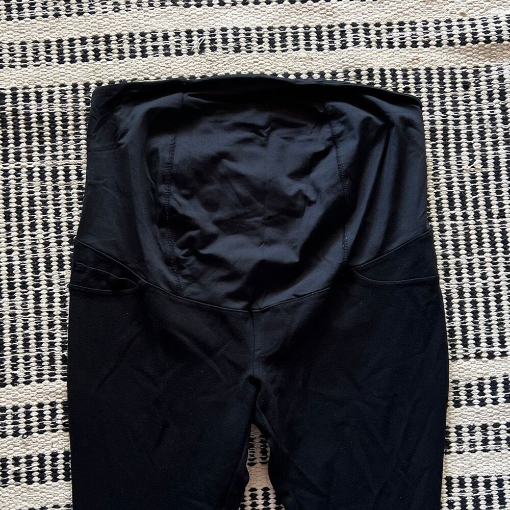 Isabel maternity size medium black stretchy maternity skinny pants - Picture 4 of 6